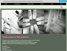 Tablet Screenshot of mkdance.co.uk